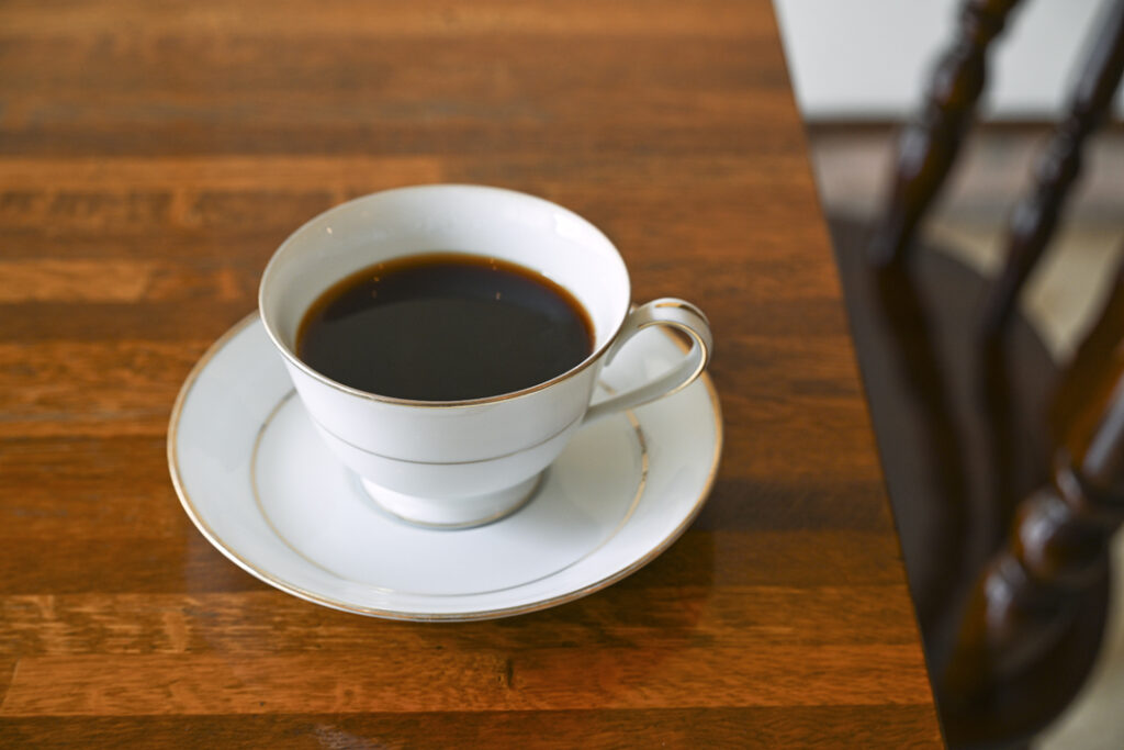 ネルドリップで入れた深煎りコーヒー 遠藤珈琲店